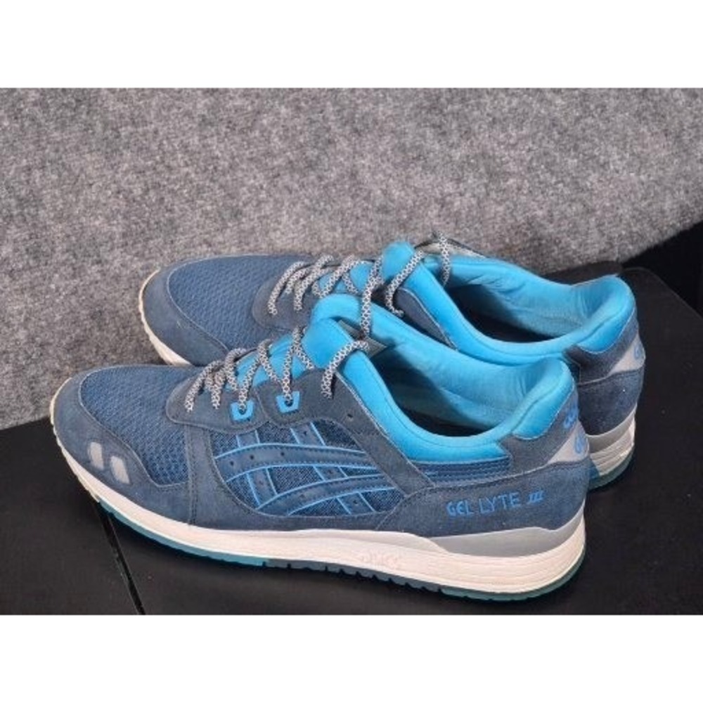 ASICS Gel-Lyte III Legion Blue Suede Sneakers H638Y Mens Size 10.5 Retro Runner - Picture 7 of 8
